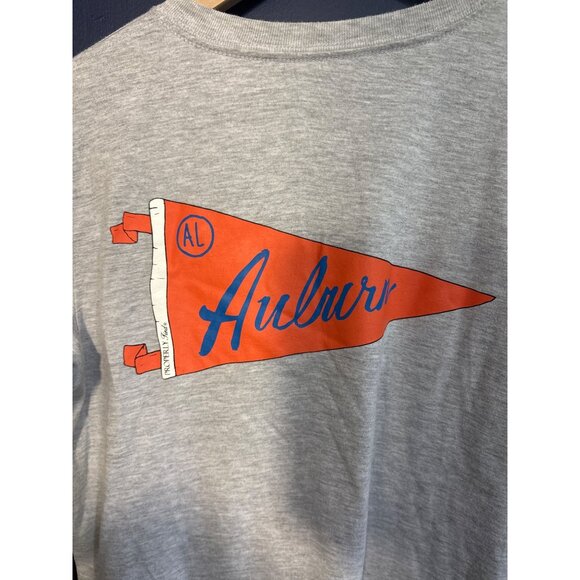 Properly Tied Youth Long Sleeve Auburn Graphic Pocket Tee YL (14-16) Gray 100% P - Picture 5 of 5